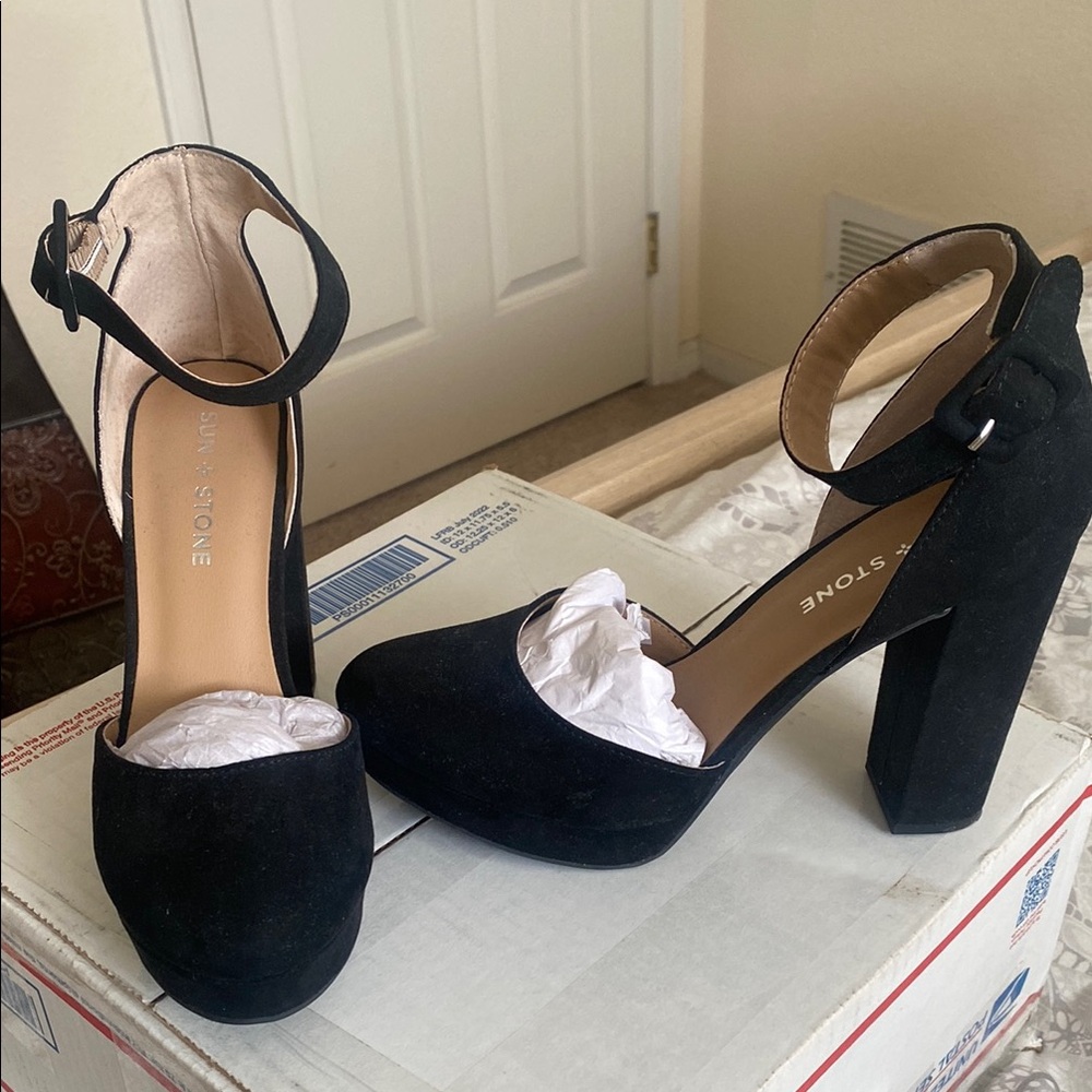 Black Suede Women's Heels by Journee Collection